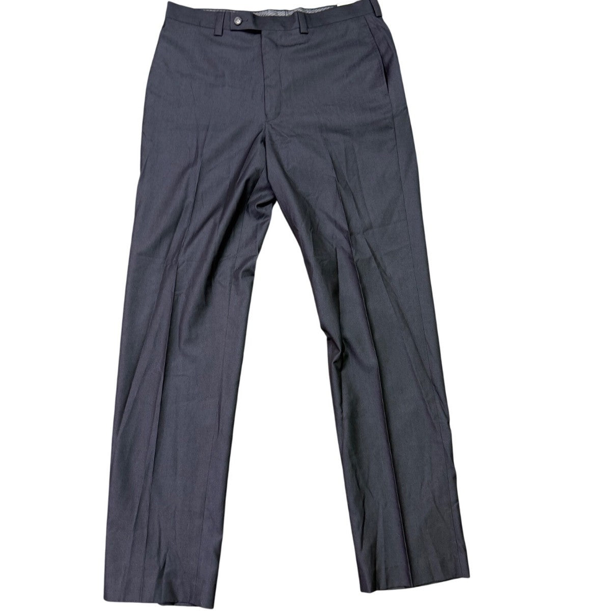 Calvin Klein Mens Dark Grey Dress Pants Flat Front Size 34X34