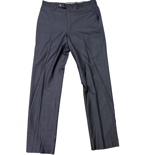 Calvin Klein Mens Dark Grey Dress Pants Flat Front Size 34X34