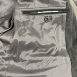 Boss Mens Black Cotton Blazer Jacket Two-Button Style W/ Lining Detail Size 40R