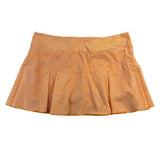 Nike Womens Orange Athletic Dri-FIT Skort Patterned Built-In Shorts Sz L