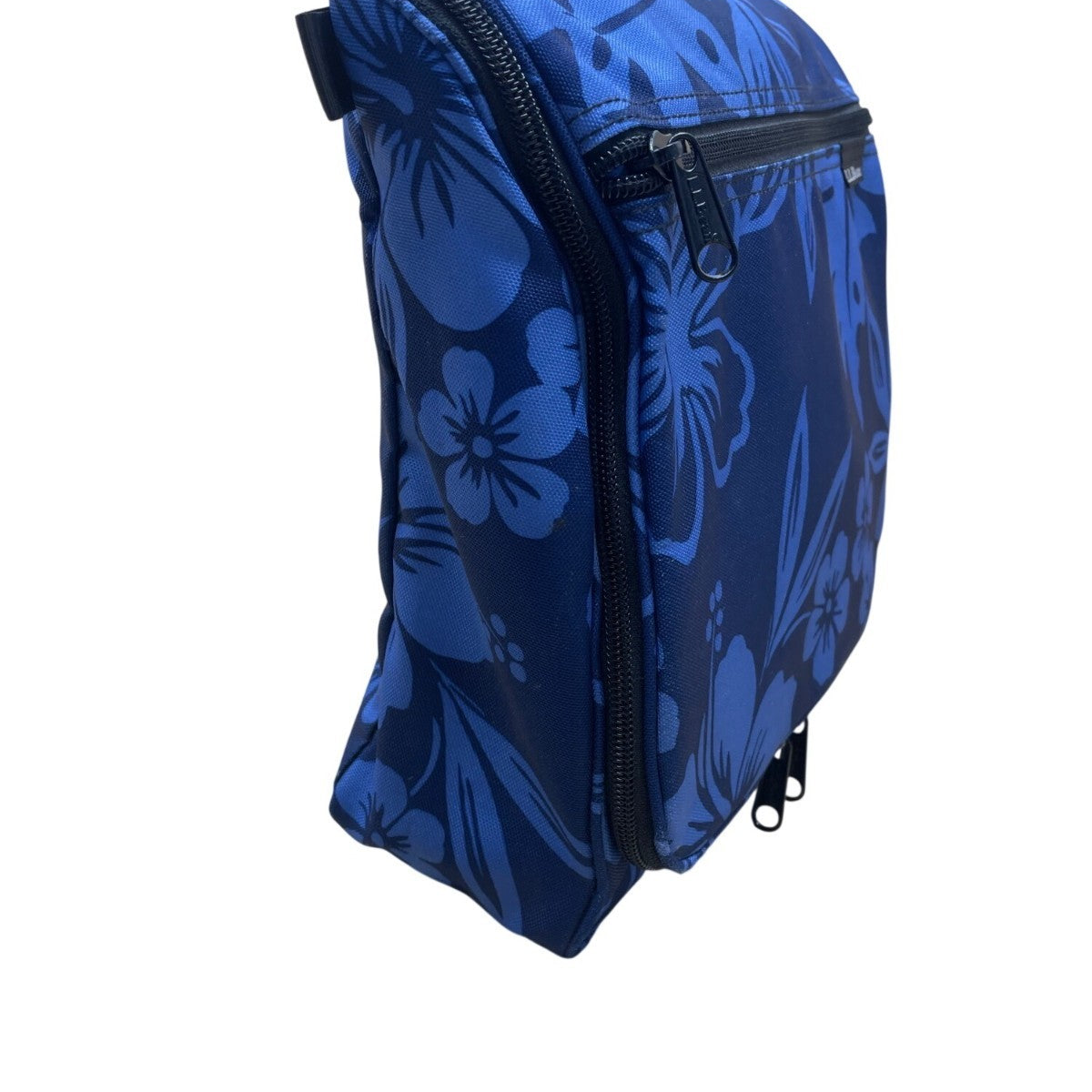 L.L. Bean Women’s Blue Floral With Adjustable Shoulder Strap Travel Bag
