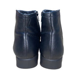 Aerosoles Women’s Black Leather Double Trouble 2 Ankle Boots  Size 9M