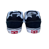Vans Juniors Black & White Canvas Low Top Skate Sneakers Size 4.5