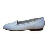 Enzo Angiolini Women’s White Leather Lining And Sole Slip-On Loafers Size 8.5