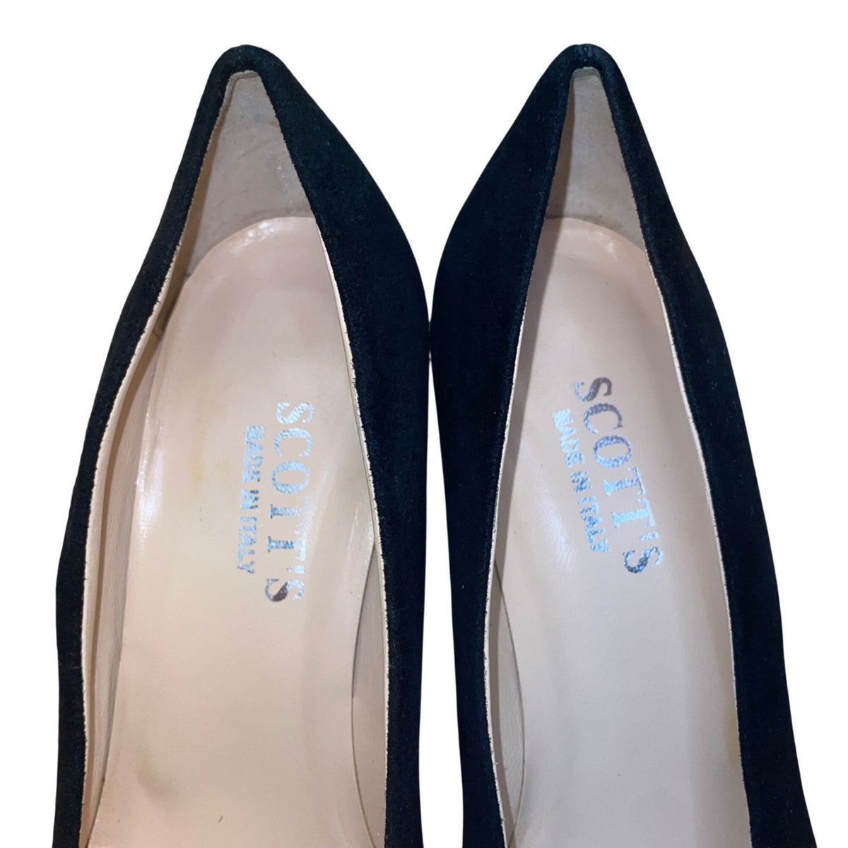 Scotts Women’s Black Suede Pointed Toe Elegant Classic Heels Pumps Size 9.5US
