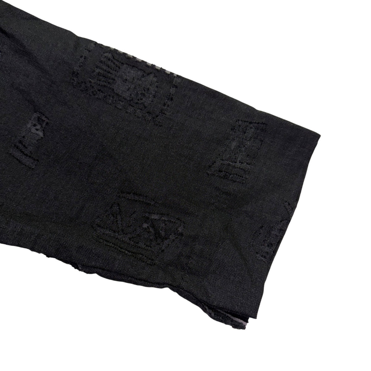 Chicos Womens Black  Button-Down Shirt 3/4 Sleeve Textured Size 2