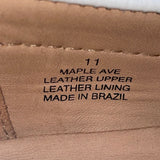 Driver Club USA Women’s White Grainy Leather Maple Ave Moccasin Shoes Size 11
