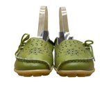 VenusCelia Women’s Green Leather Slip-On Flat Loafers Sz EU39 / US8.5
