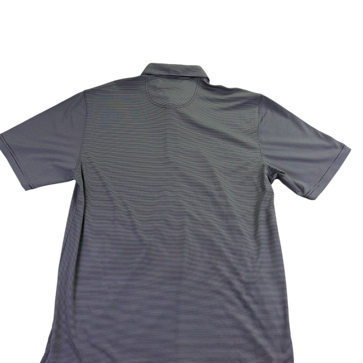 Greg Norman Play Dry Mens Gray Polyester Striped Polo Shirt  Size XL