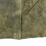 Casual Corner Womens Olive Green Leather Pencil Skirt Size 6 Fitted Waist