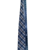 Kenneth Cole Mens Blue 100% Silk Geometric Handmade Tie Elegant Design