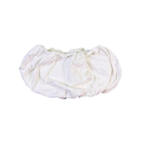 Zara Womens White Cotton Blend Strapless Elastic Bandeau Top Size S