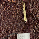 ELIE TAHARI Burgundy Long Sleeve Bodycon Midi Dress W/ Cutout Detail Sz L - New