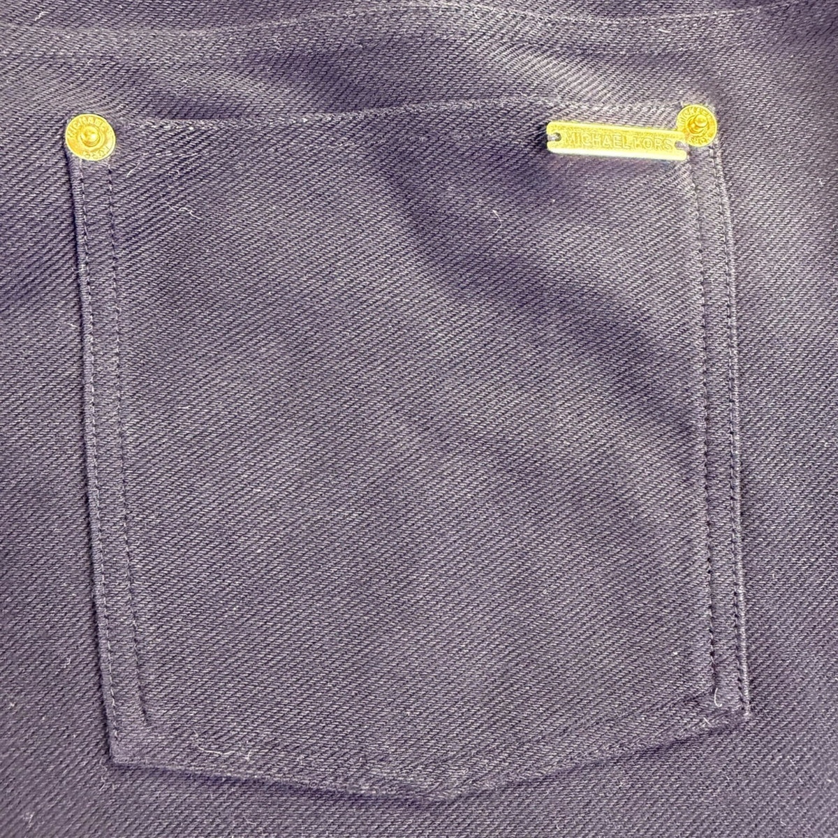 Michael Kors Womens Black Cotton Blend Slim Fit Pants Size 2X