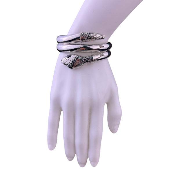 Sofia Vergara Womens Silver Tone Metal Snake Coil Bracelet