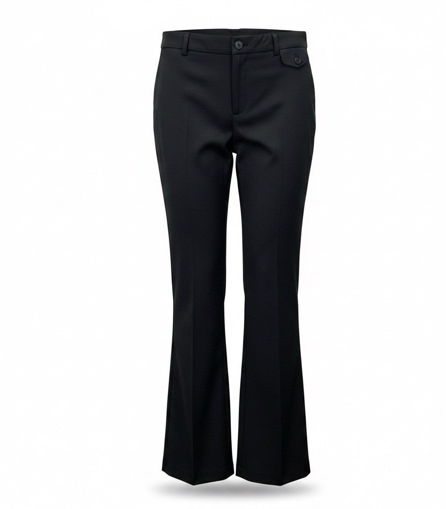 A Pea In The Pod Womens Black Stretch Maternity Flare Dress Pants Size L
