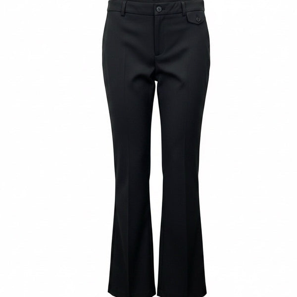 A Pea In The Pod Womens Black Stretch Maternity Flare Dress Pants Size L