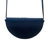 Impo Women’s Black & Silver Beaded Striped Half-Moon Crossbody Bag