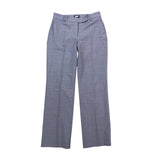 Lands End Womens GrayStraight Fit & Flat-Front Dress Pant Trousers Size 6