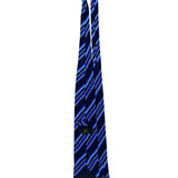 Nicole Ties Mens Blue Striped Silk Necktie Made In Italy Elegant Business Access