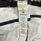 Lululemon Womens Floral Print High-Rise Crop Leggings Size 8