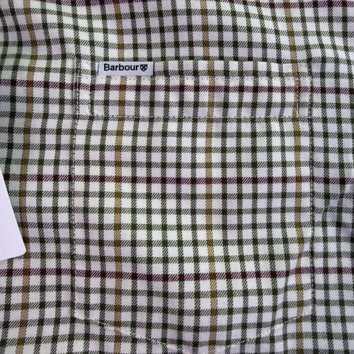 Barbour Mens Brown/Green Checked Shirt Regular Fit Sz XL