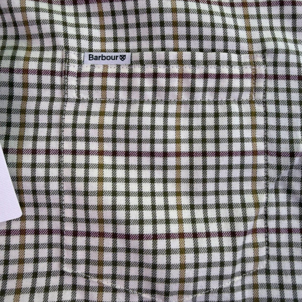 Barbour Mens Brown/Green Checked Shirt Regular Fit Sz XL