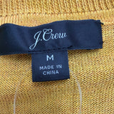 J.Crew Womens Mustard Yellow Lyocell Blend Short Sleeve Sweater Size M