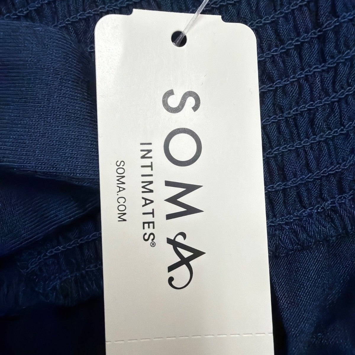 Soma Womens Navy Blue Rayon Blend Maxi Dress Tiered Invisible Support Sz Large