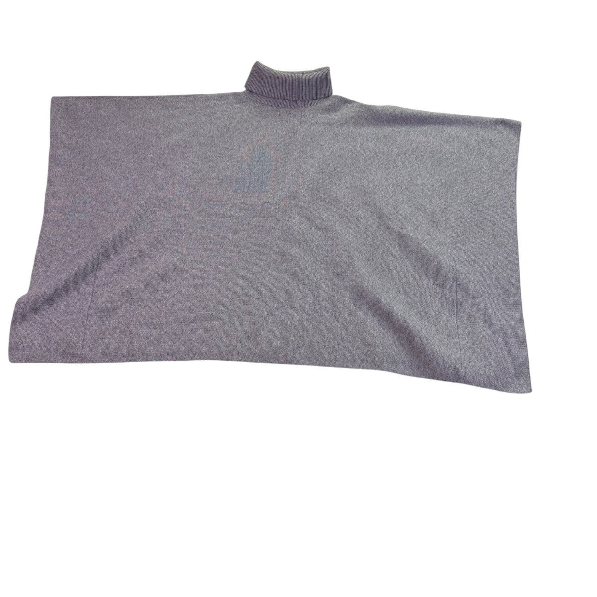 Mer Sea Womens Gray Turtleneck Poncho Adjustable Fit One Size
