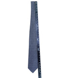 Perry Ellis Portfolio Mens Blue & Gold 100% Silk Geometric Pattern Necktie
