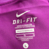 Nike Womens Purple Pleated Skort  Dri-Fit Athletic Wear Size L