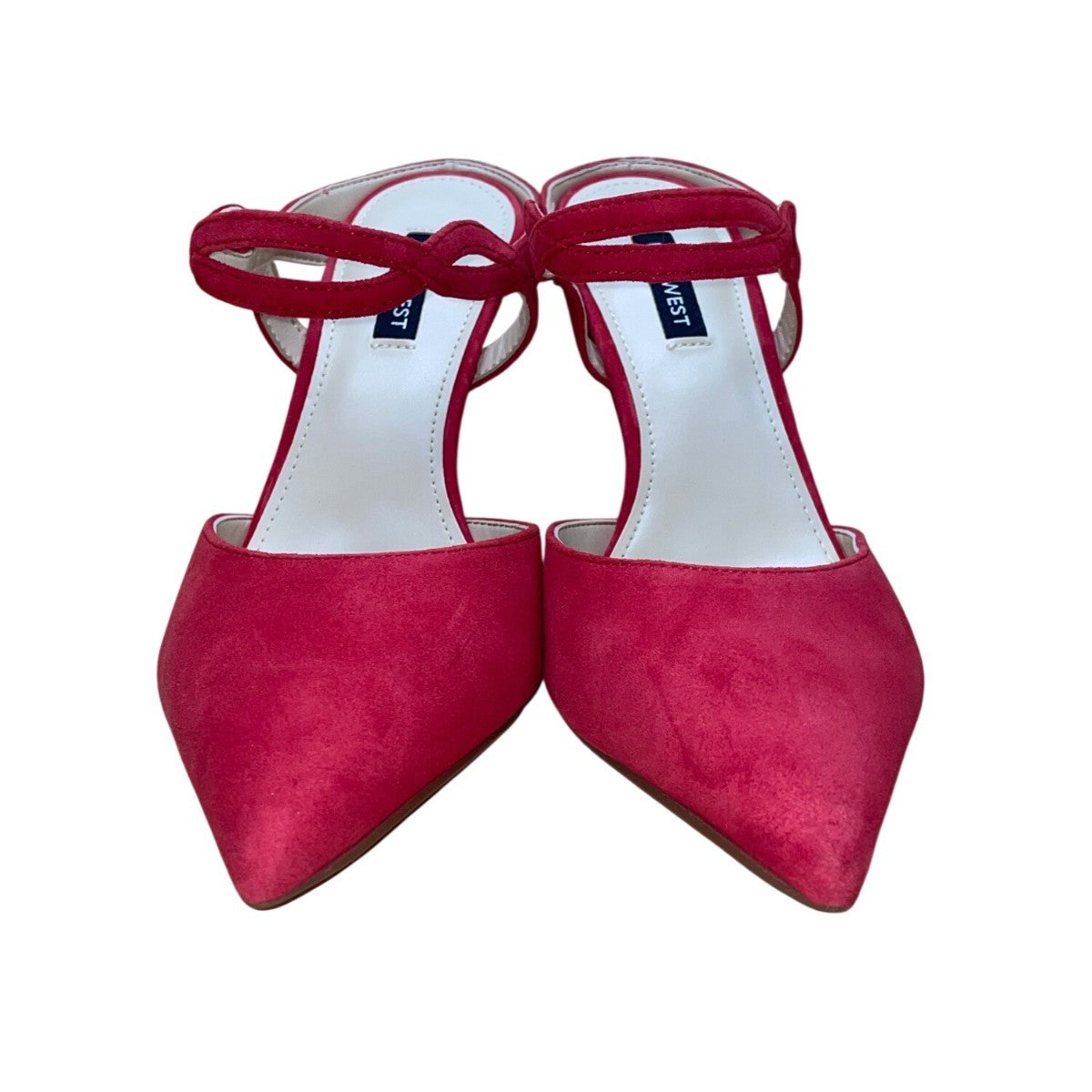 Nine West Women’s Medium Red Suede & Leather Sing Pointed Toe Heels Size 8.5M