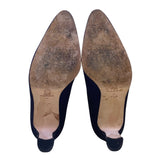 Evan-Picone Women’s Navy Closed-Toe Mid-Heel Slip-On Classic Pumps Size 7.5M