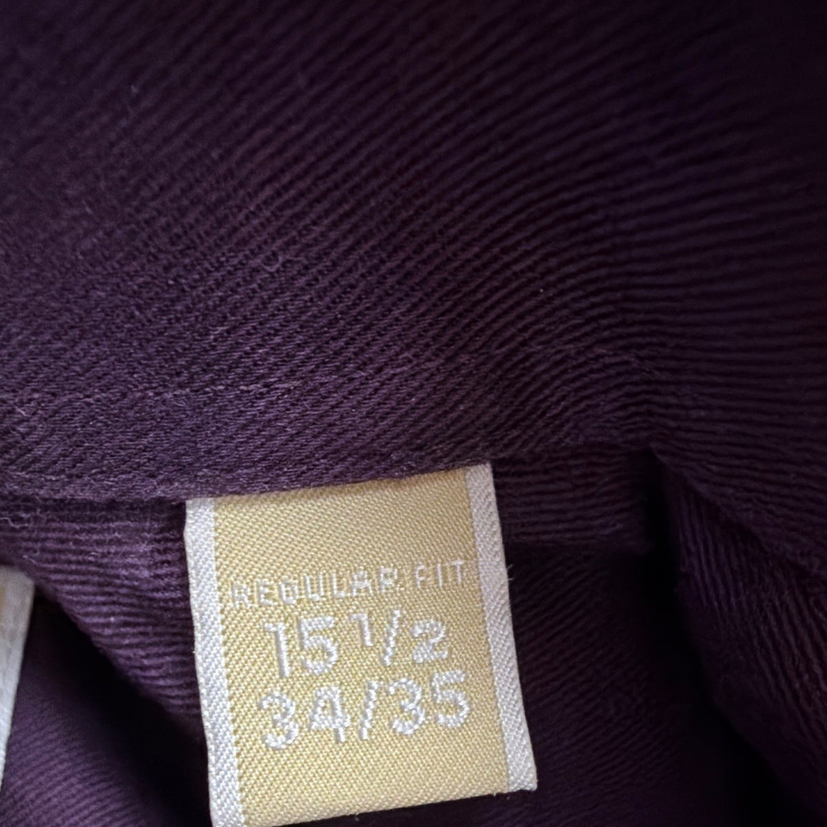 Michael Kors Mens Purple Cotton Button-Up Long Sleeve Shirt Regular Fit Sz 15.5