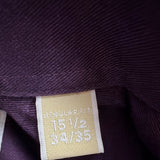 Michael Kors Mens Purple Cotton Button-Up Long Sleeve Shirt Regular Fit Sz 15.5