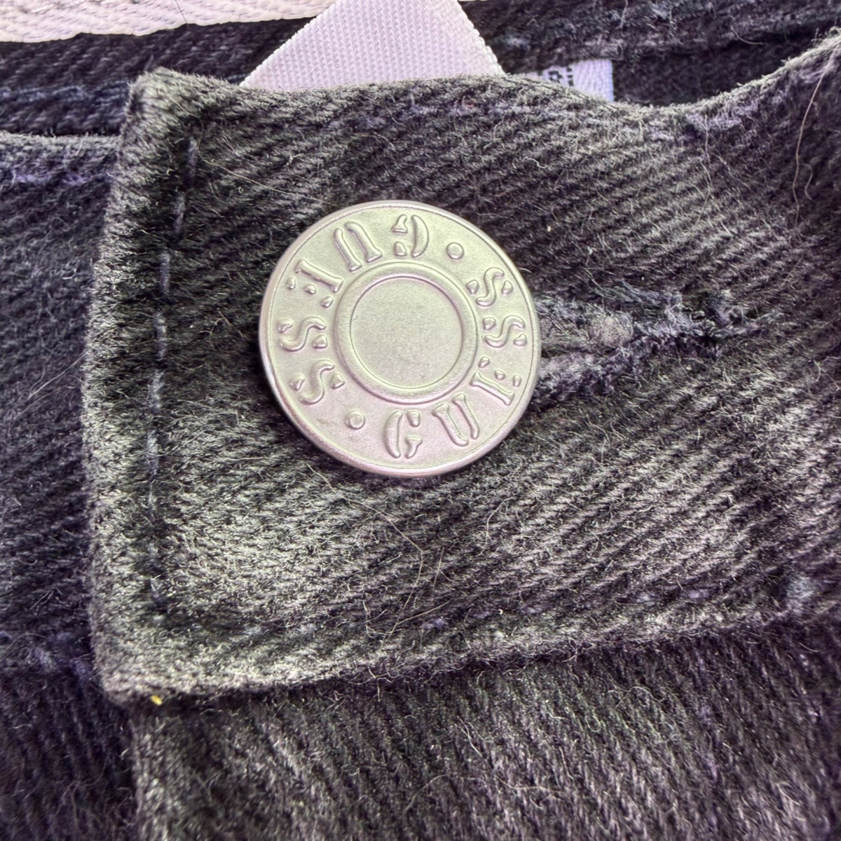 Guess Jeans Mens Black Denim Pants Classic Fit Cotton Narrow Leg Size 30