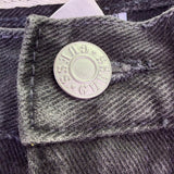 Guess Jeans Mens Black Denim Pants Classic Fit Cotton Narrow Leg Size 30