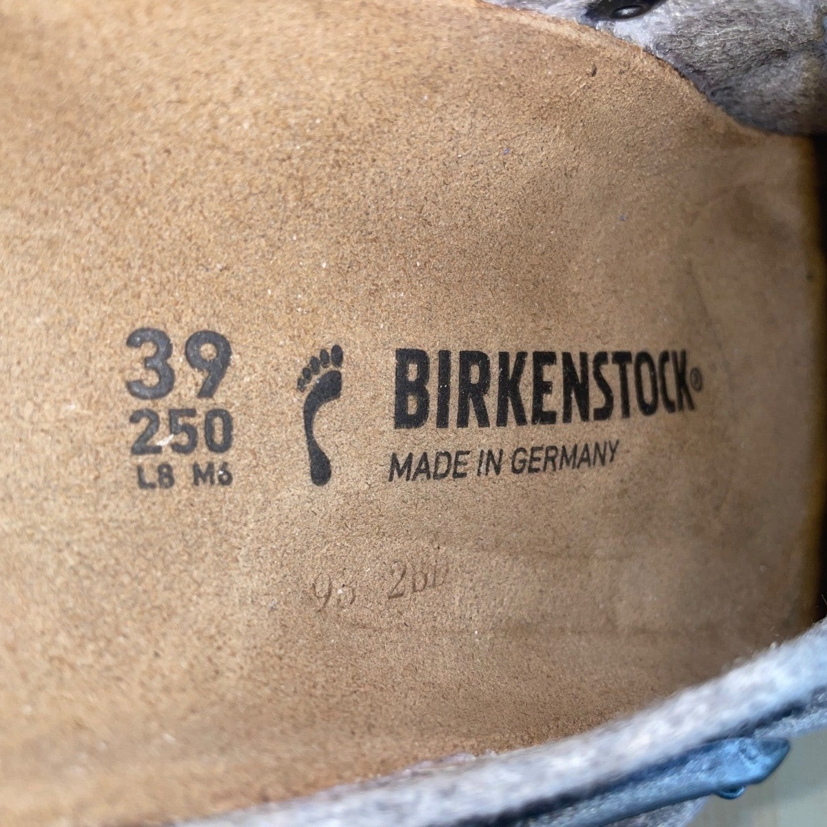Birkenstock Women’s Light Gray Wool Narrow Fit Slip-On Boston Clogs Size L8