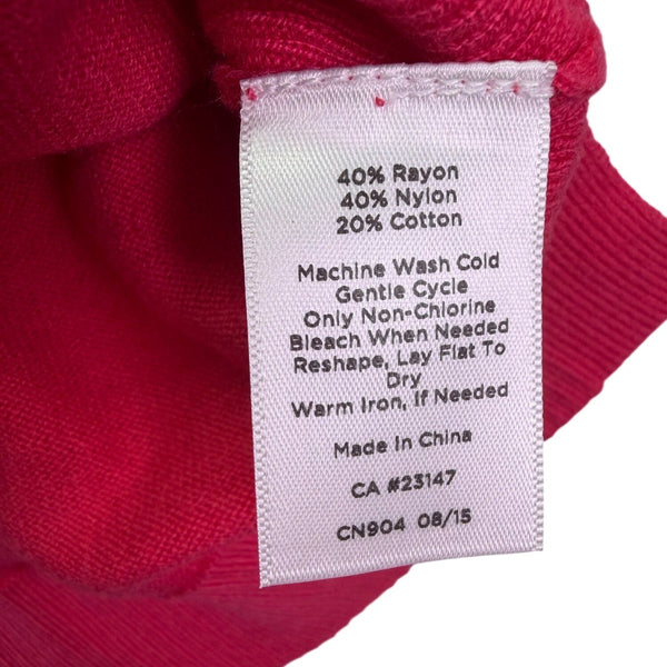 Talbots Womens Pink Crab Graphic Sweater Pullover Casual Knit Size XL