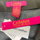 Catherine Malandrino Faux Leather & Suede Paneled Skirt Side Zipper Sz 10 - New
