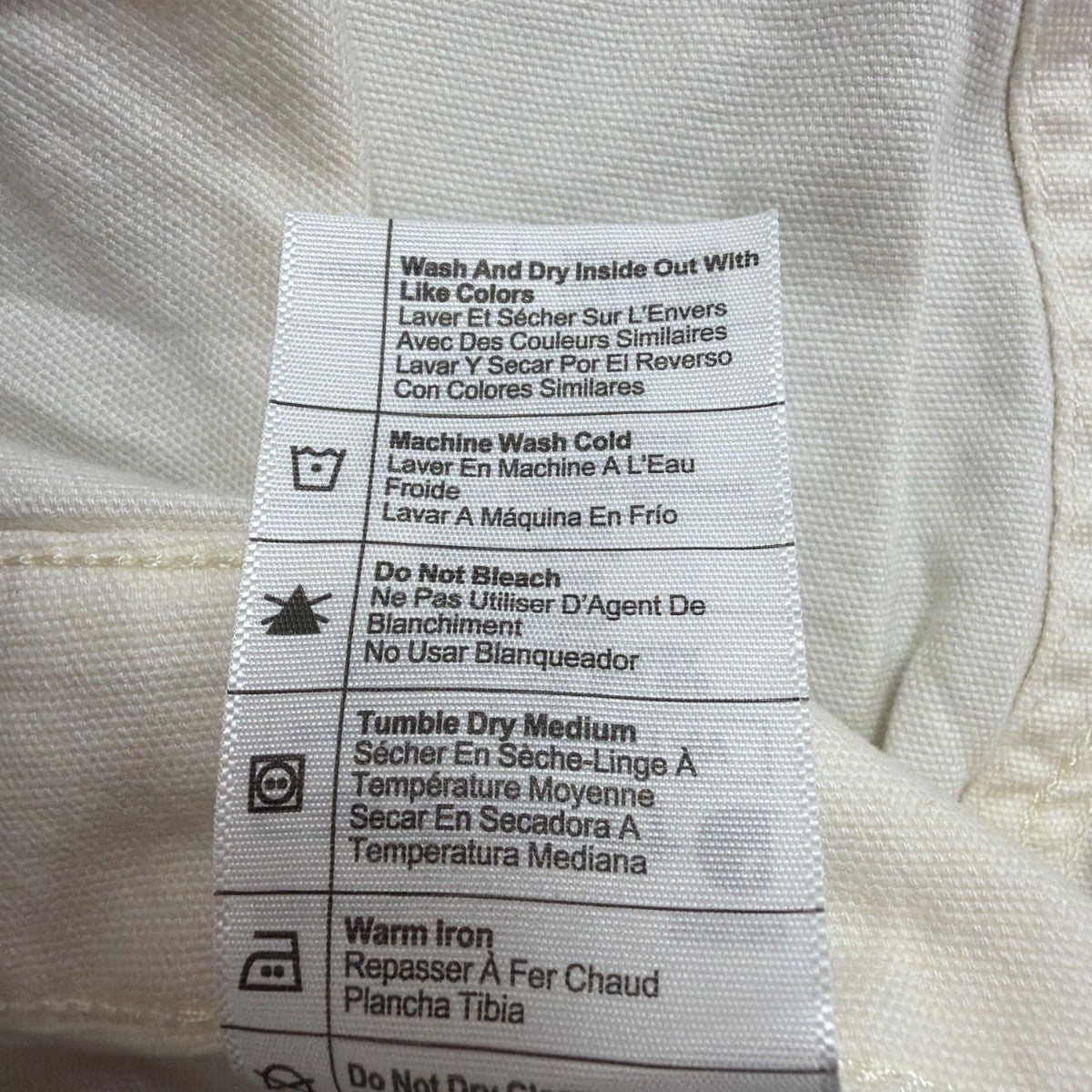 Carhartt Womens White Canvas Rugged Flex Bib Overalls Loose Fit Sz XL (16-18)