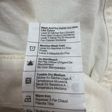 Carhartt Womens White Canvas Rugged Flex Bib Overalls Loose Fit Sz XL (16-18)