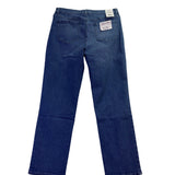 Gloria Vanderbilt Womens Blue Denim Amanda Straight-Leg Jeans Classic Fit Sz14
