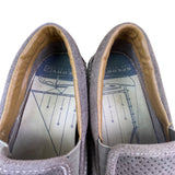 Sperry Men’s Gray Perforated Upper Leather Slip-On Loafers Shoes Size 9.5M