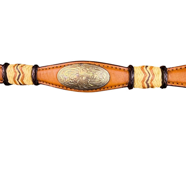 Tony Lama Tan Leather Western Belt With Silver Buckle Embossed Floral Sz 30