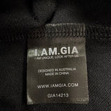 I.Am.Gia Womens Black Lace-Up Cropped Jacket Stylish Casual Layering Size XS 