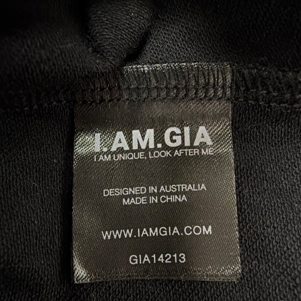 I.Am.Gia Womens Black Lace-Up Cropped Jacket Stylish Casual Layering Size XS 