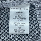 The Greii M Sleeveless Grey Knit Sweater With Smile Face Graphic New