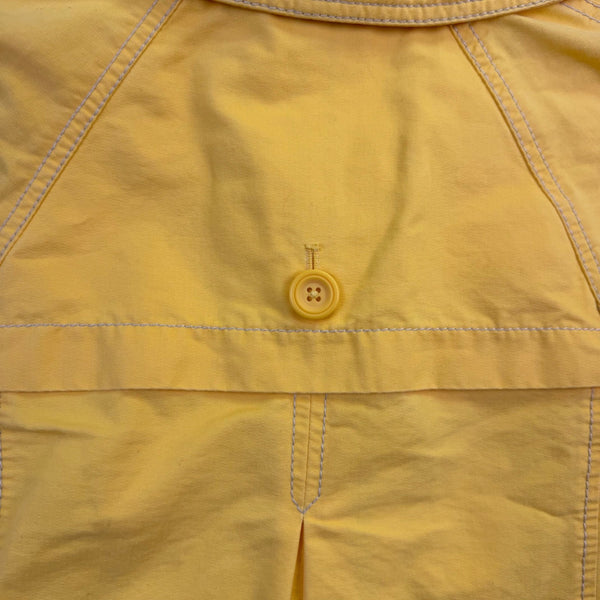 Ann Taylor Loft Womens Yellow Button Front Jacket With Pockets Size 4P